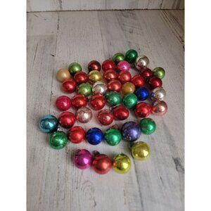 Mini ball vintage mercury glass‎ ornament Xmas set colorful